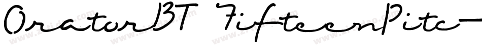 OratorBT FifteenPitc字体转换